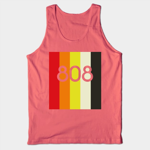 TR-808 STRIPES & FONT #1 Tank Top by RickTurner